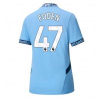 Dres Manchester City Phil Foden #47 Domáci pre Ženy 2024-25 Krátky Rukáv